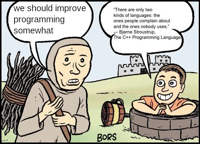 Improve programming somewhat, original by Matt Bors